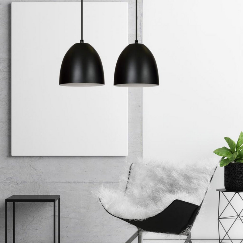 Lenox takpendel 2 lys - Svart/Hvit-Takpendler-Emibig-391/2-Lightup.no