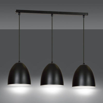 Lenox takpendel 3 lys - Svart/Hvit-Takpendler-Emibig-391/3-Lightup.no