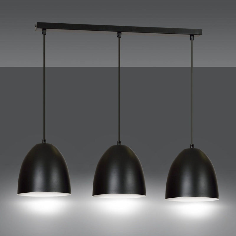 Lenox takpendel 3 lys - Svart/Hvit-Takpendler-Emibig-391/3-Lightup.no