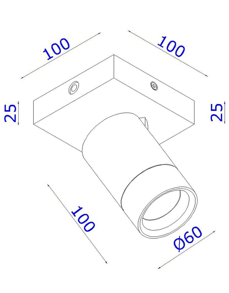 Levi takspot 6W 2700K dimbar - Hvit-Taklamper-NorDesign-519600106-Lightup.no
