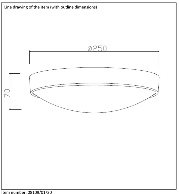 Lex taklampe 25 cm - Svart-Taklamper-Lucide-LC08109/01/30-Lightup.no