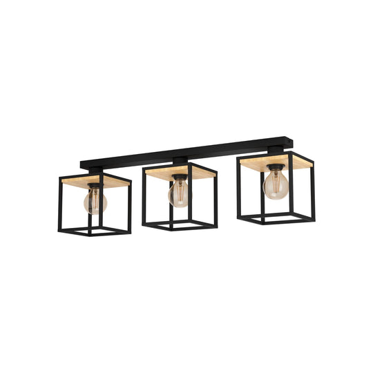 Libertad 3 taklampe - Svart-Taklamper-Eglo-Svart-99856-Lightup.no