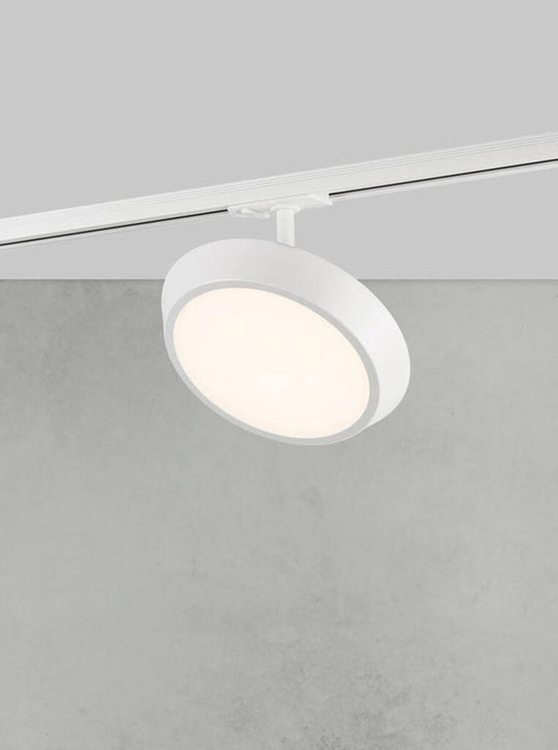 Link Diskie 1 meter skinne med 3 spotter 3 x 8W 3000K dimbar - Hvit-Link spotskinne-Nordlux-79079901+2110609901-Lightup.no