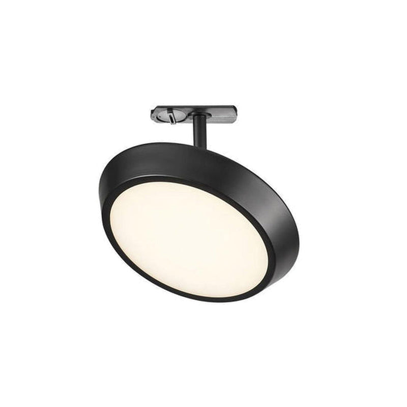 Link Diskie 1,8 meter skinne med 4 spotter 4 x 8W 3000K dimbar - Svart-Link spotskinne-Nordlux-2110589903+2110609903-Lightup.no