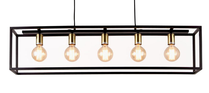 Lisboa takpendel 5 lys - Svart-Takpendler-Scanlight-168977-Lightup.no