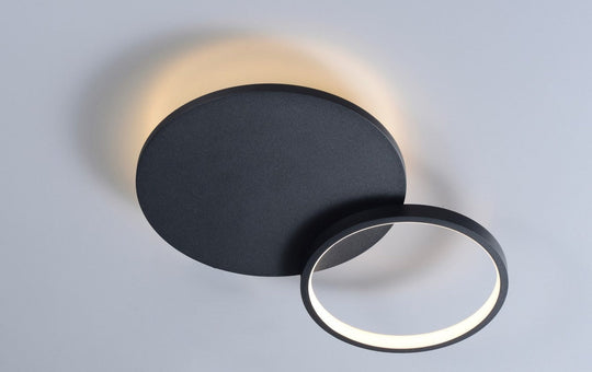 Loomis tak/vegglampe 20+12W 2700 Kelvin dimbar - Svart-Taklamper-NorDesign-Svart-379508205-Lightup.no
