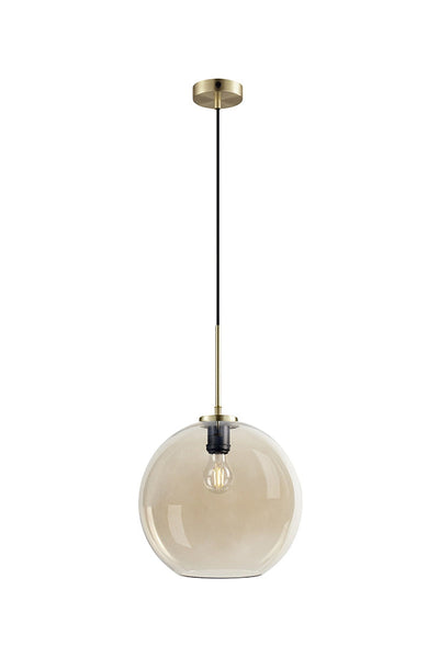 Loop takpendel 30 cm - Messing/Amberfarget-Takpendler-Dyberg Larsen-DL-8152-Lightup.no