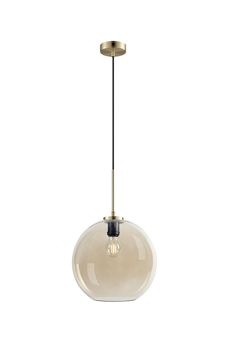 Loop takpendel 30 cm - Messing/Amberfarget-Takpendler-Dyberg Larsen-DL-8152-Lightup.no