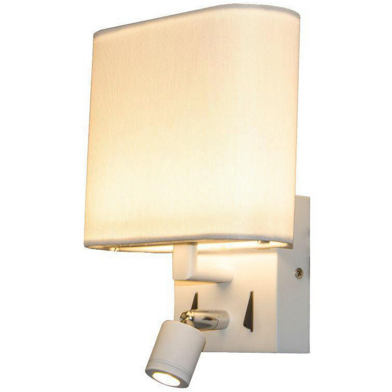 Lota vegglampe 6W - Hvit-Vegglamper-NorDesign-376100606-Lightup.no
