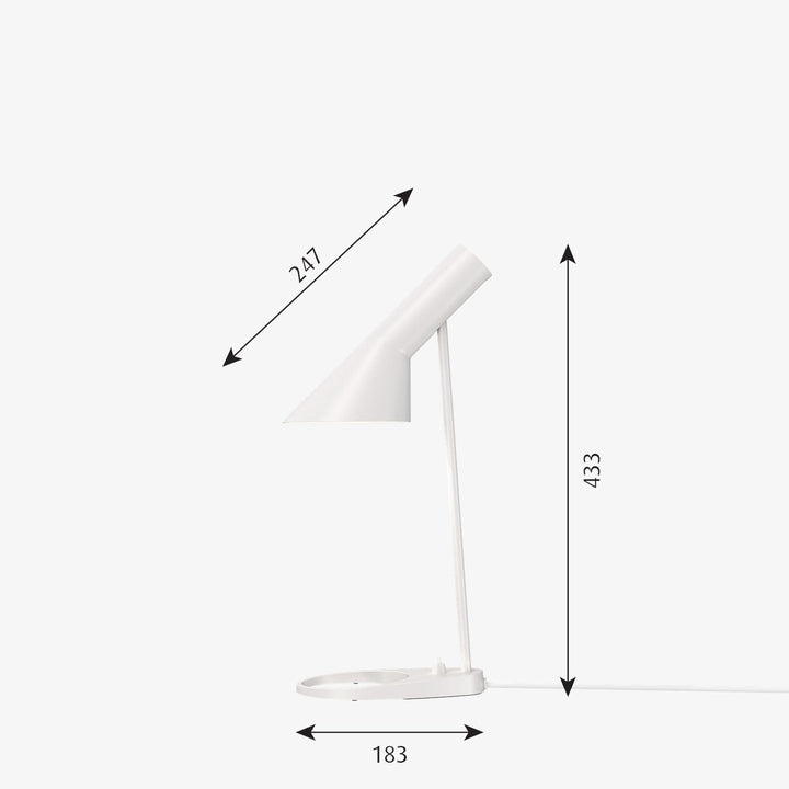 Louis Poulsen AJ Mini Bordlampe-Bordlamper-Louis Poulsen-Hvit-LP__5744167194-Lightup.no