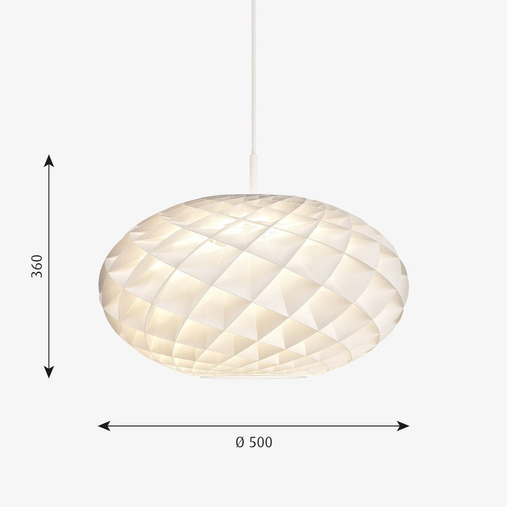 Louis Poulsen Patera Oval Ø50-Takpendler-Louis Poulsen-Hvit-LP__5741105939-Lightup.no