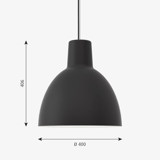 Louis Poulsen Toldbod Pendel Ø40-Takpendler-Louis Poulsen-Svart-LP__5741101577-Lightup.no