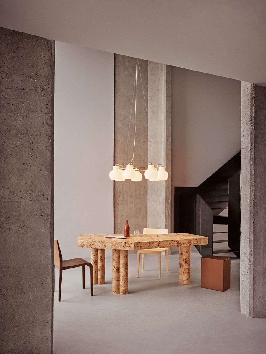 Louis Poulsen VL Ring Crown 7 taklampe-Takpendler-Louis Poulsen-Messing / Opal-LP__5741094396-Lightup.no