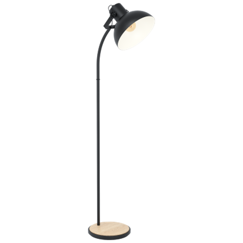 Lubenham gulvlampe - Svart-Gulvlamper-Eglo-43166-Lightup.no