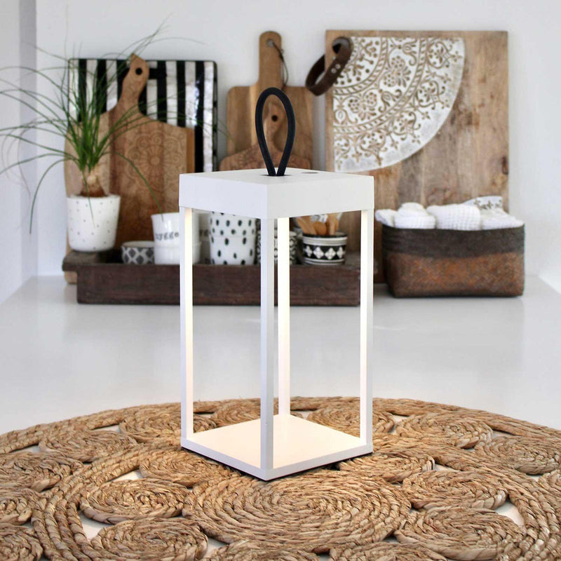 Lucerna lanterne/lykt 30 cm IP65 - Hvit-Utebelysning Hagebelysning-LOOM Design-LF-802-001-Lightup.no
