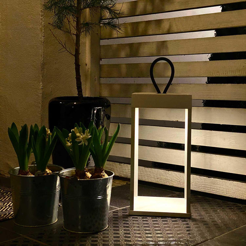 Lucerna lanterne/lykt 30 cm IP65 - Hvit-Utebelysning Hagebelysning-LOOM Design-LF-802-001-Lightup.no
