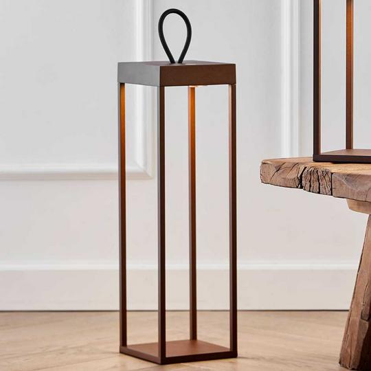 Lucerna lanterne/lykt 50cm IP65 - Corten-Utebelysning Hagebelysning-LOOM Design-Corten-LF-802-006-Lightup.no