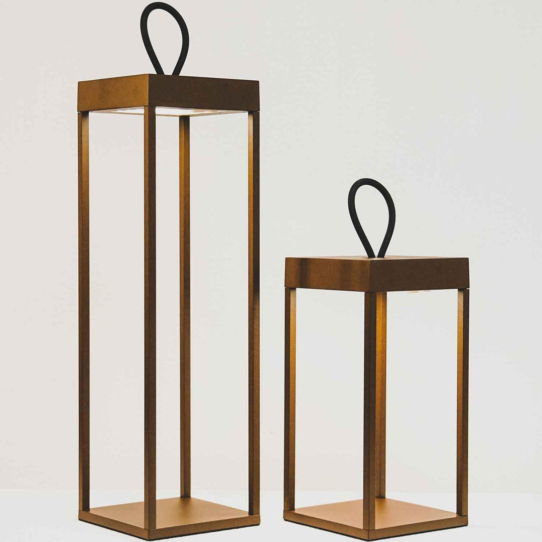 Lucerna lanterne/lykt 50cm IP65 - Corten-Utebelysning Hagebelysning-LOOM Design-Corten-LF-802-006-Lightup.no