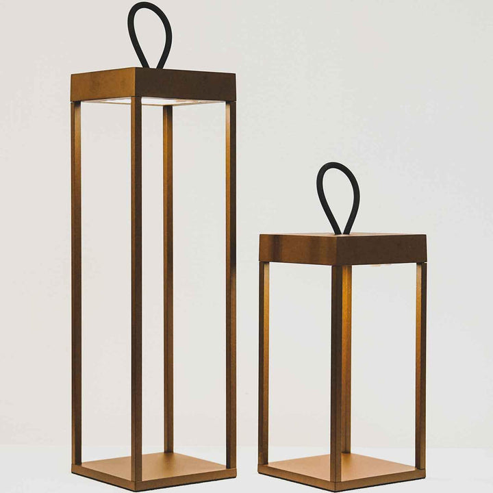 Lucerna lanterne/lykt 50cm IP65 - Corten-Utebelysning Hagebelysning-LOOM Design-Corten-LF-802-006-Lightup.no