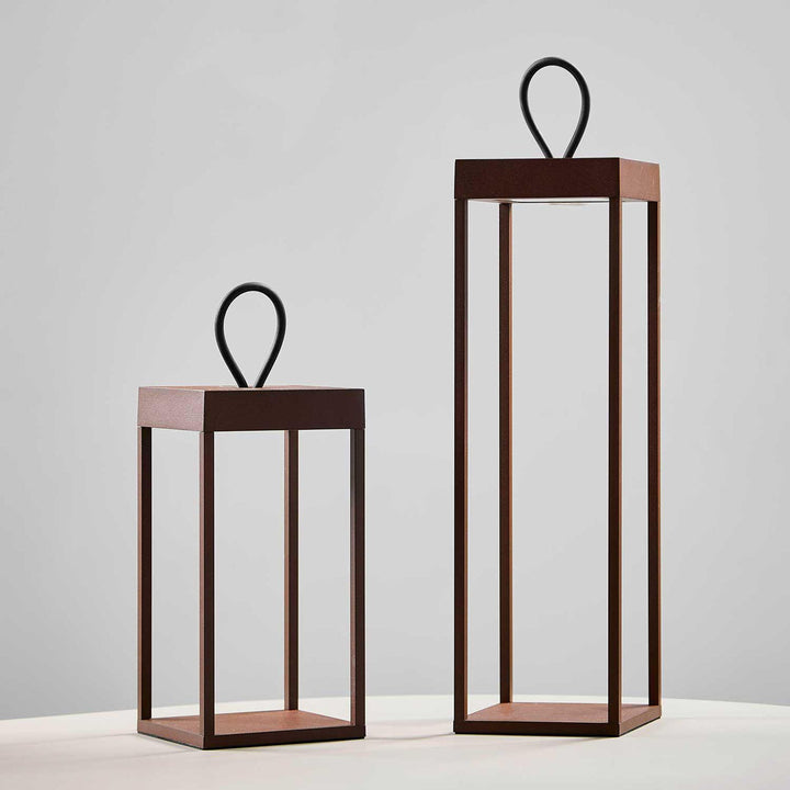 Lucerna lanterne/lykt 50cm IP65 - Corten-Utebelysning Hagebelysning-LOOM Design-Corten-LF-802-006-Lightup.no