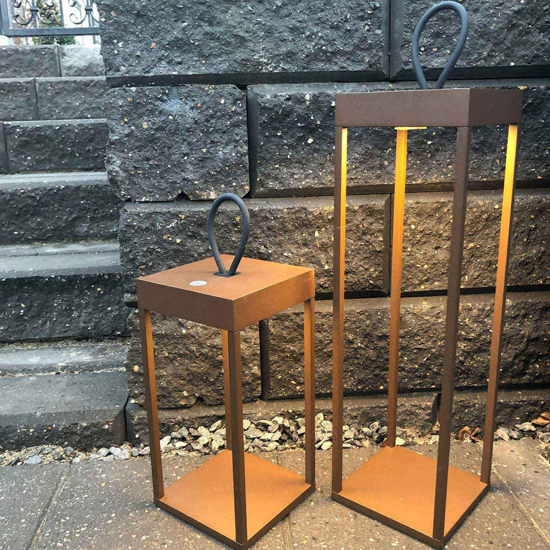 Lucerna lanterne/lykt 50cm IP65 - Corten-Utebelysning Hagebelysning-LOOM Design-Corten-LF-802-006-Lightup.no