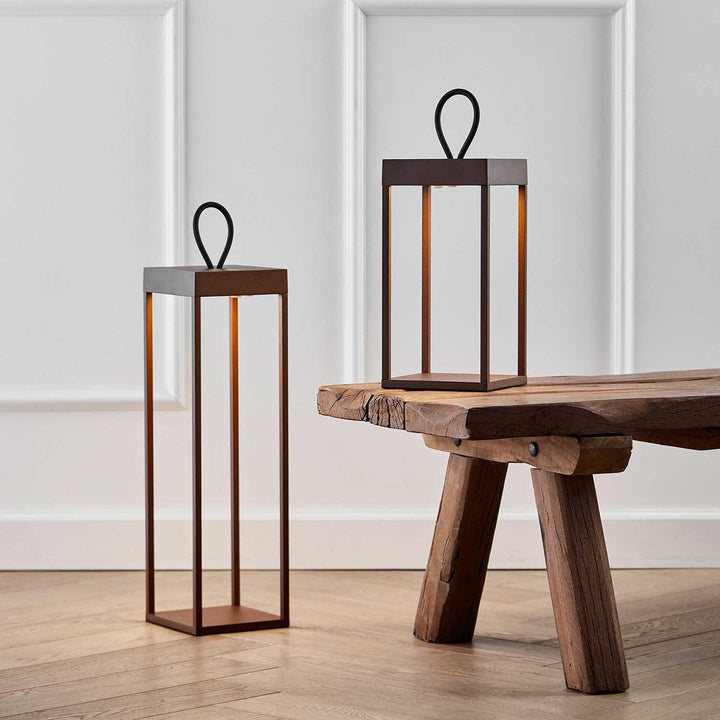 Lucerna lanterne/lykt 50cm IP65 - Corten-Utebelysning Hagebelysning-LOOM Design-Corten-LF-802-006-Lightup.no