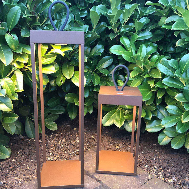 Lucerna lanterne/lykt 50cm IP65 - Corten-Utebelysning Hagebelysning-LOOM Design-Corten-LF-802-006-Lightup.no