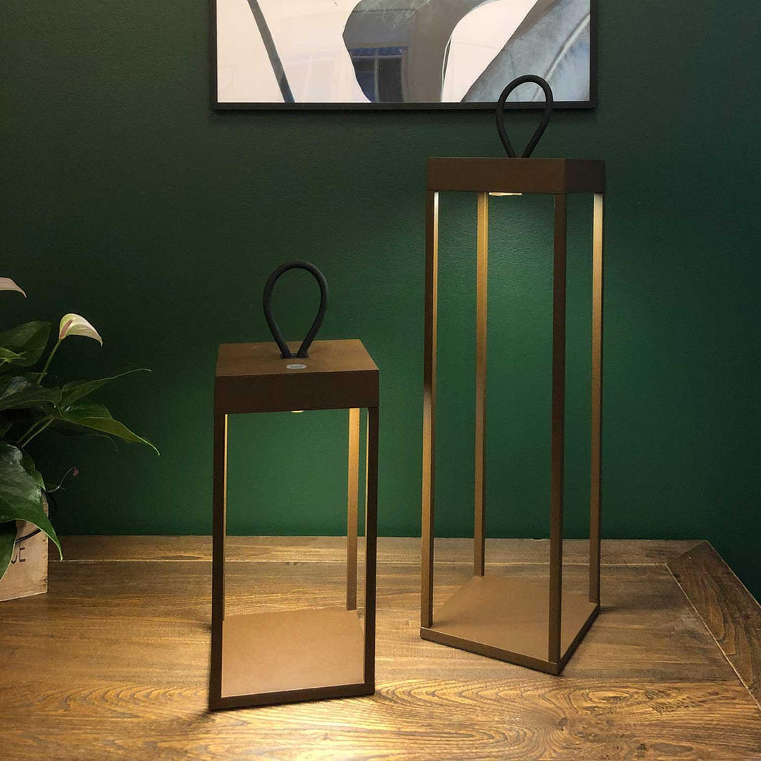 Lucerna lanterne/lykt 50cm IP65 - Corten-Utebelysning Hagebelysning-LOOM Design-Corten-LF-802-006-Lightup.no
