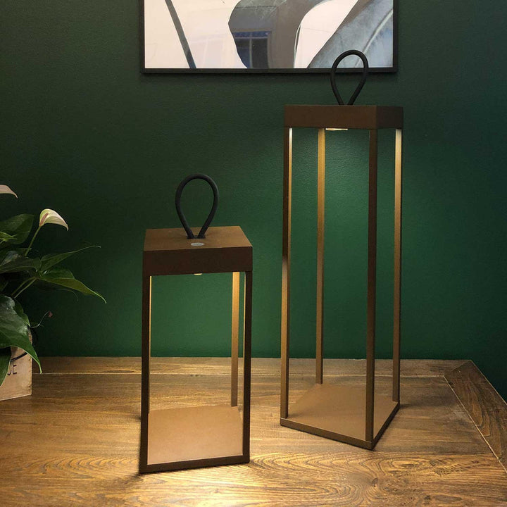 Lucerna lanterne/lykt 50cm IP65 - Corten-Utebelysning Hagebelysning-LOOM Design-Corten-LF-802-006-Lightup.no