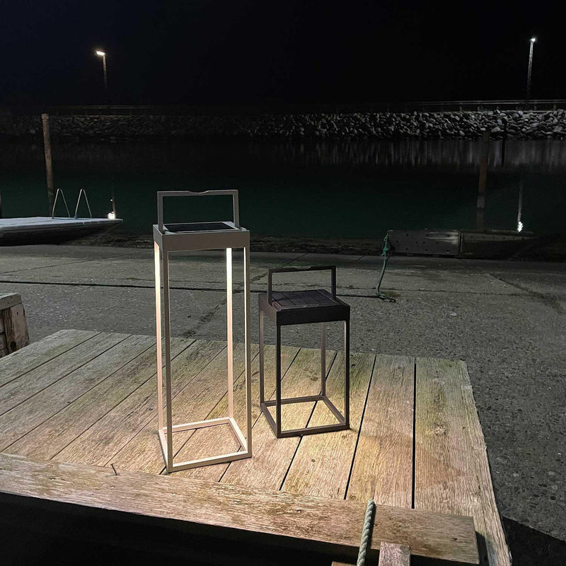 Lucerna solcelle og oppladbar 50 cm - Hvit-Utebelysning Hagebelysning-LOOM Design-LF-806-004-Lightup.no