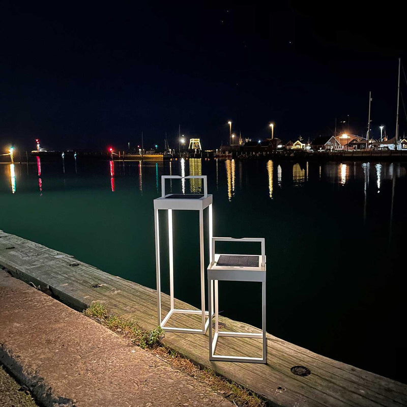 Lucerna solcelle og oppladbar 50 cm - Hvit-Utebelysning Hagebelysning-LOOM Design-LF-806-004-Lightup.no