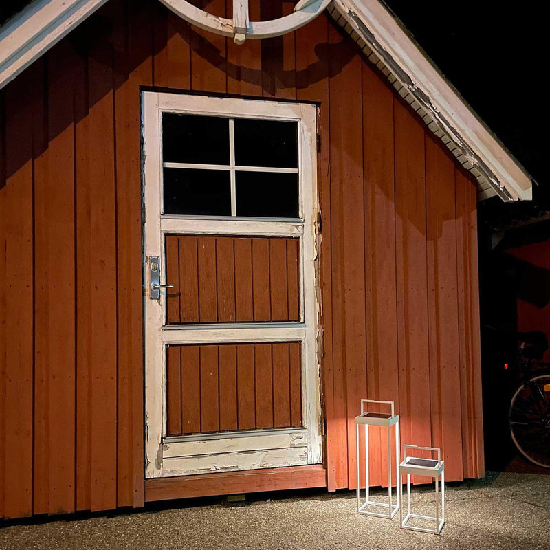 Lucerna solcelle og oppladbar 50 cm - Hvit-Utebelysning Hagebelysning-LOOM Design-LF-806-004-Lightup.no