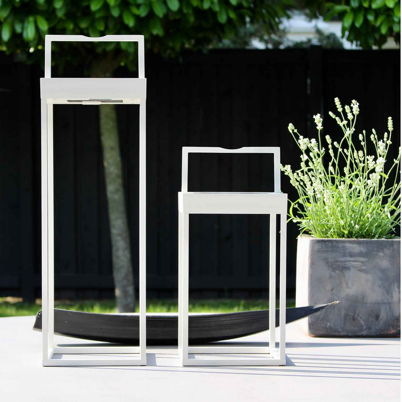Lucerna solcelle og oppladbar 50 cm - Hvit-Utebelysning Hagebelysning-LOOM Design-LF-806-004-Lightup.no