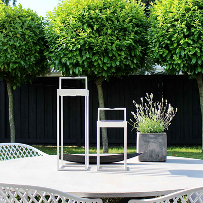 Lucerna solcelle og oppladbar 50 cm - Hvit-Utebelysning Hagebelysning-LOOM Design-LF-806-004-Lightup.no