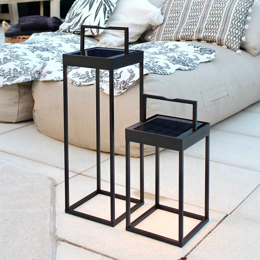 Lucerna solcelle og oppladbar 50 cm - Svart-Utebelysning Hagebelysning-LOOM Design-Svart-LF-806-005-Lightup.no