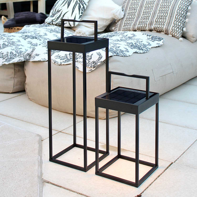 Lucerna solcelle og oppladbar 50 cm - Svart-Utebelysning Hagebelysning-LOOM Design-LF-806-005-Lightup.no