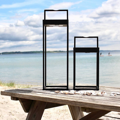 Lucerna solcelle og oppladbar 50 cm - Svart-Utebelysning Hagebelysning-LOOM Design-LF-806-005-Lightup.no