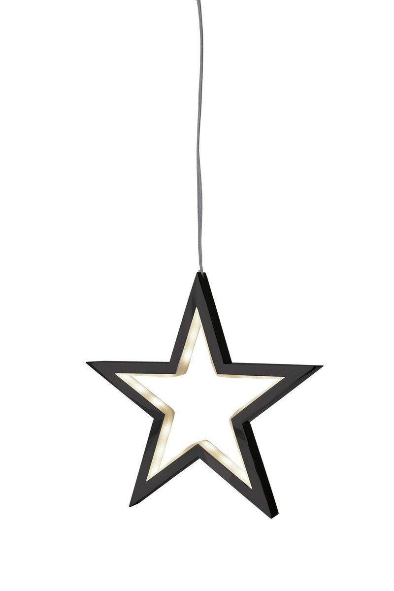 Lucy adventsstjerne 18 cm 1,5W LED - Svart-Julebelysning adventstjerne-Sompex-S-72151-Lightup.no
