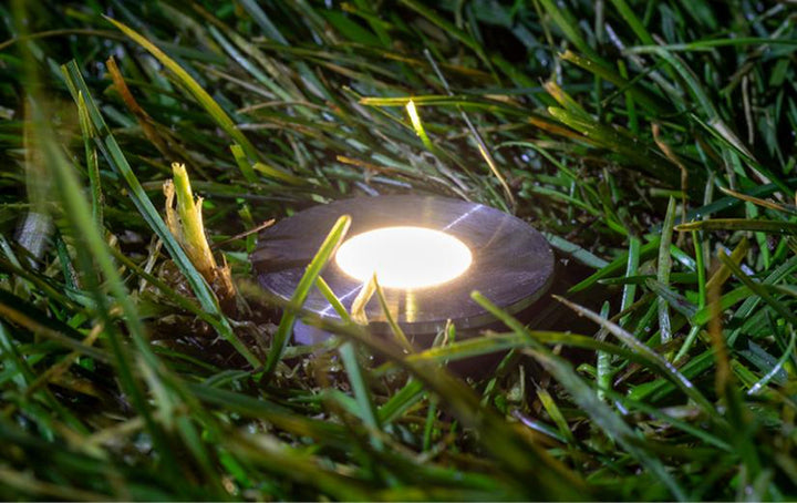 Luna mini uplight utendørs 1,5W 3000 Kelvin IP67 - Rustfritt stål-Utebelysning uplight-Sg Armaturen As-3102012-Lightup.no