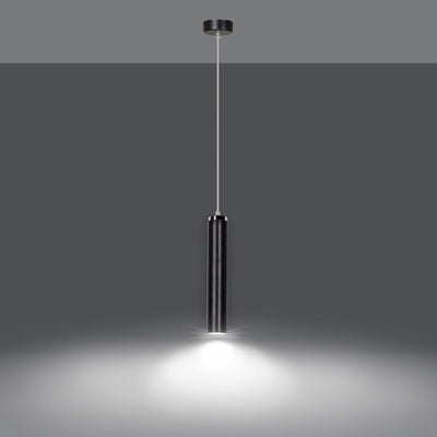 Luna takpendel 1 lys - Svart/Krom-Takpendler-Emibig-956/1-Lightup.no