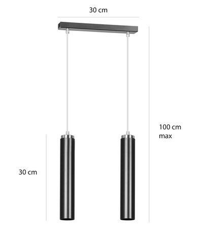 Luna takpendel 2 lys - Hvit/Krom-Takpendler-Emibig-955/2-Lightup.no