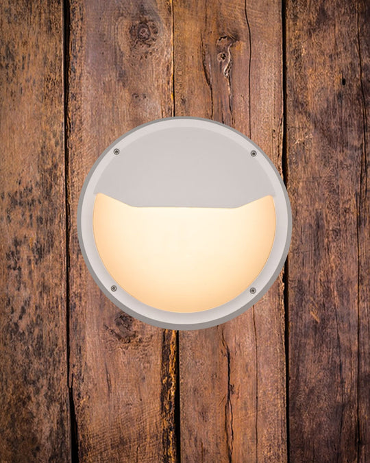 Luno Nuova vegglampe 30 cm utendørs IP65 13W 3000K IK6-Utebelysning vegg veggskjold-NorDesign-Hvit-3259120-Lightup.no