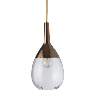 Lute takpendel 14 cm klar/kobber-Takpendler-EBB & FLOW-LA101482-Lightup.no