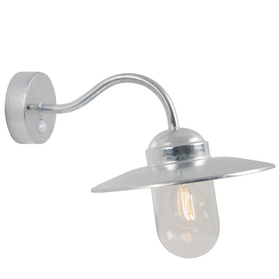 Luxembourg vegglampe utendørs E27 IP54 m/sensor - Galvanisert stål-Utebelysning vegg klassisk-Nordlux-22661031-Lightup.no