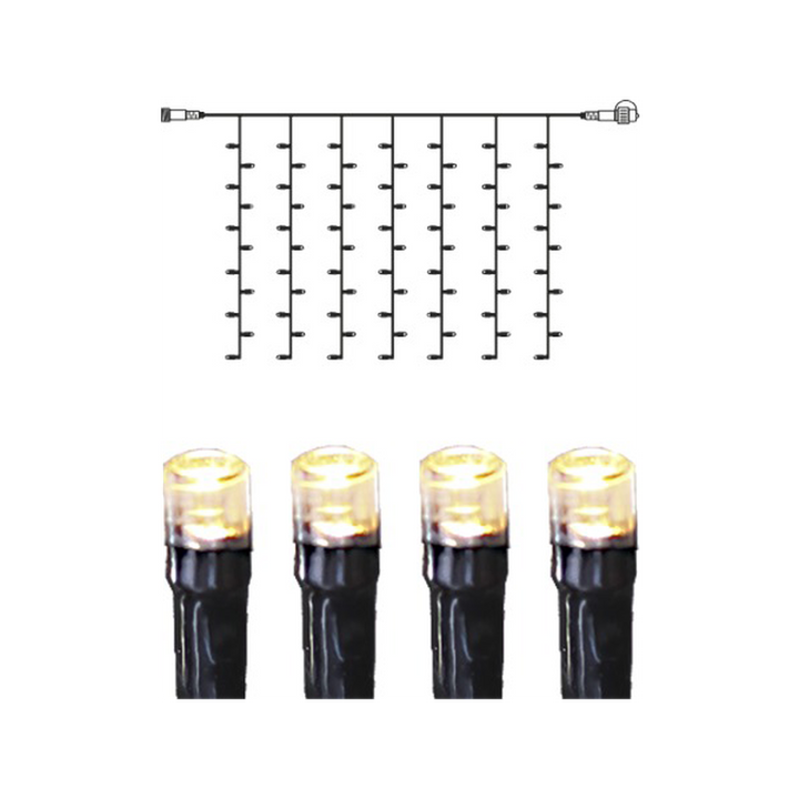 Lysgardin 1 meter System 24 - Varmhvit-System24-Star Trading-Hvit-491-90-Lightup.no