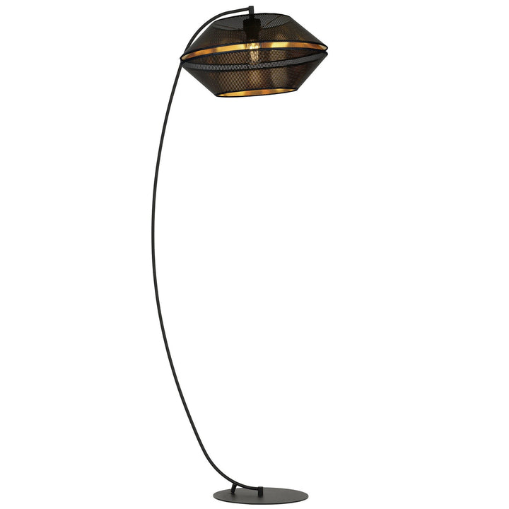 Malia gulvlampe 150 cm - Svart/Gullfarget-Gulvlamper-Emibig-1185/LP-Lightup.no