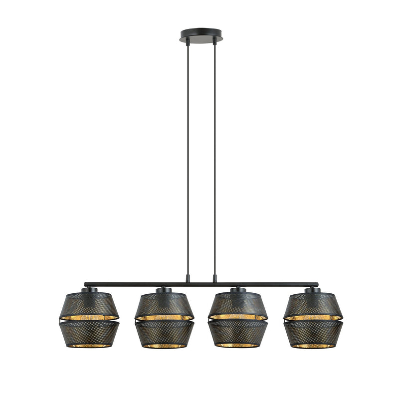Malia takpendel 4-lys - Svart/Gullfarget-Takpendler-Emibig-1185/4-Lightup.no