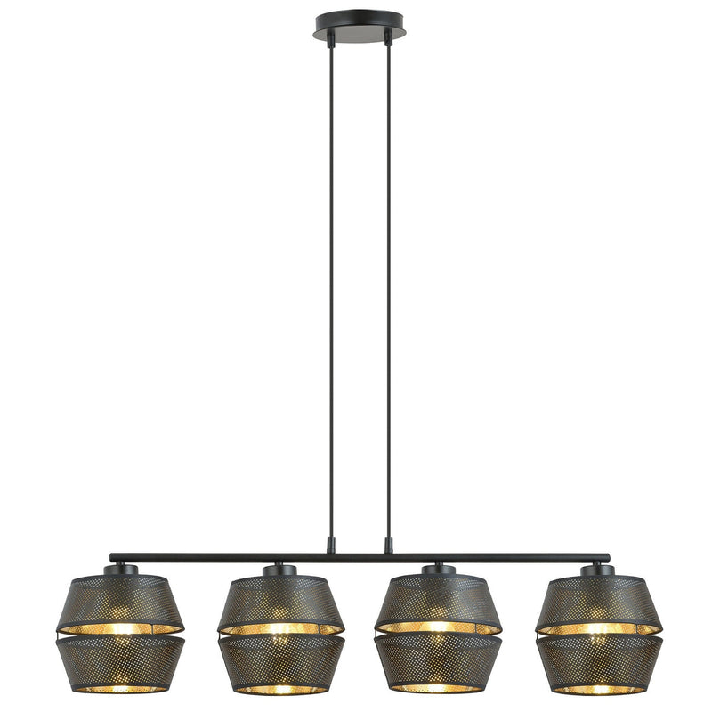 Malia takpendel 4-lys - Svart/Gullfarget-Takpendler-Emibig-1185/4-Lightup.no