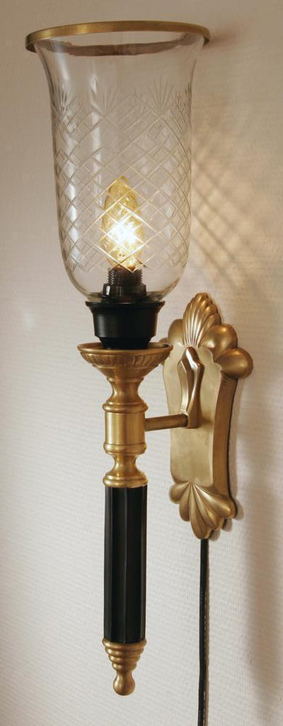 Malva vegglampe - Svart/Bronsefarget-Vegglamper-A-grossisten-A-456011-Lightup.no