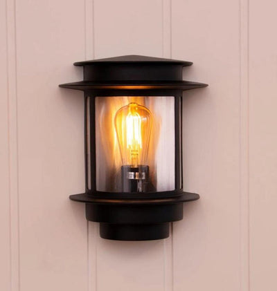 Mandal vegglampe utendørs IP44 - Svart-Utebelysning vegg veggskjold-Scanlight-169187-Lightup.no